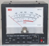 MFJ-867, GIANT 144/220/440 MHz SWR/WATTMETER, HANDLE 400W - Zoom